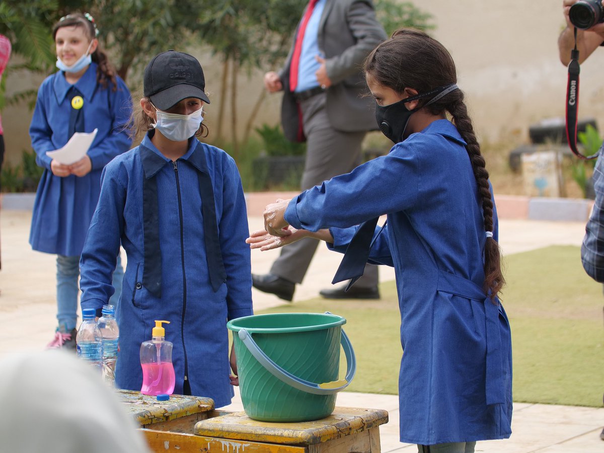 Overwhelming happiness filled the hearts of children, parents, teachers, and staff as Palestine refugee students returned to learning! In this exceptional year caution and responsibility through COVID-19 preventive measure will ensure a #StaySafe and successful Back to Learning
