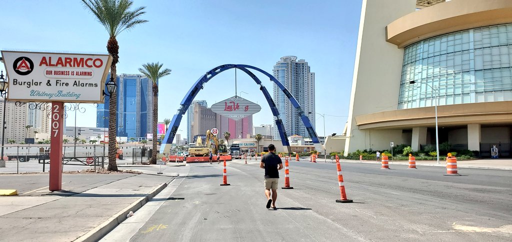 Attractions 360° on X: Almost done! The New Downtown Las Vegas Gateway Arch.  Located next to Stratosphere Tower.  / X