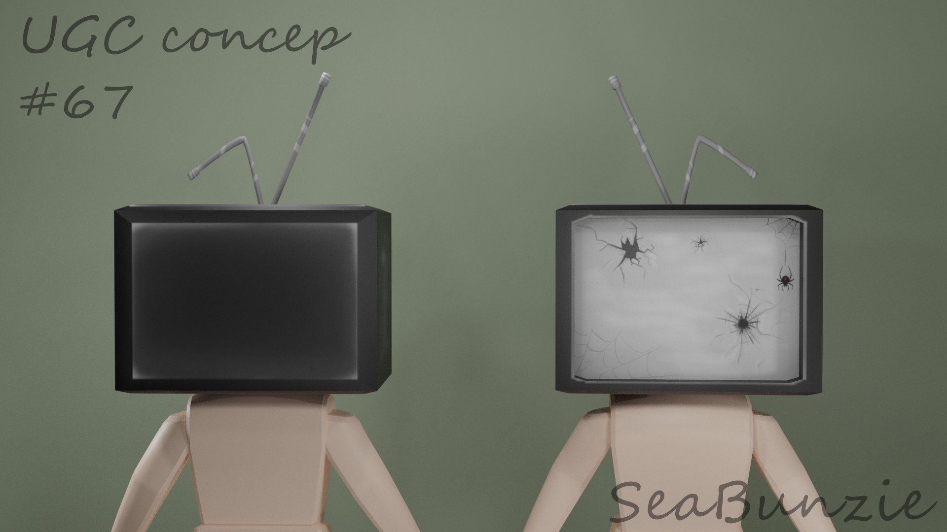 Bunzie On Twitter: &quot;#Ugc Concept #67, Abandoned Tv Head!! 434 Vert #Roblox  #Ugcconcept @Roblox Https://T.co/Tezxuvdwcj&quot; / Twitter