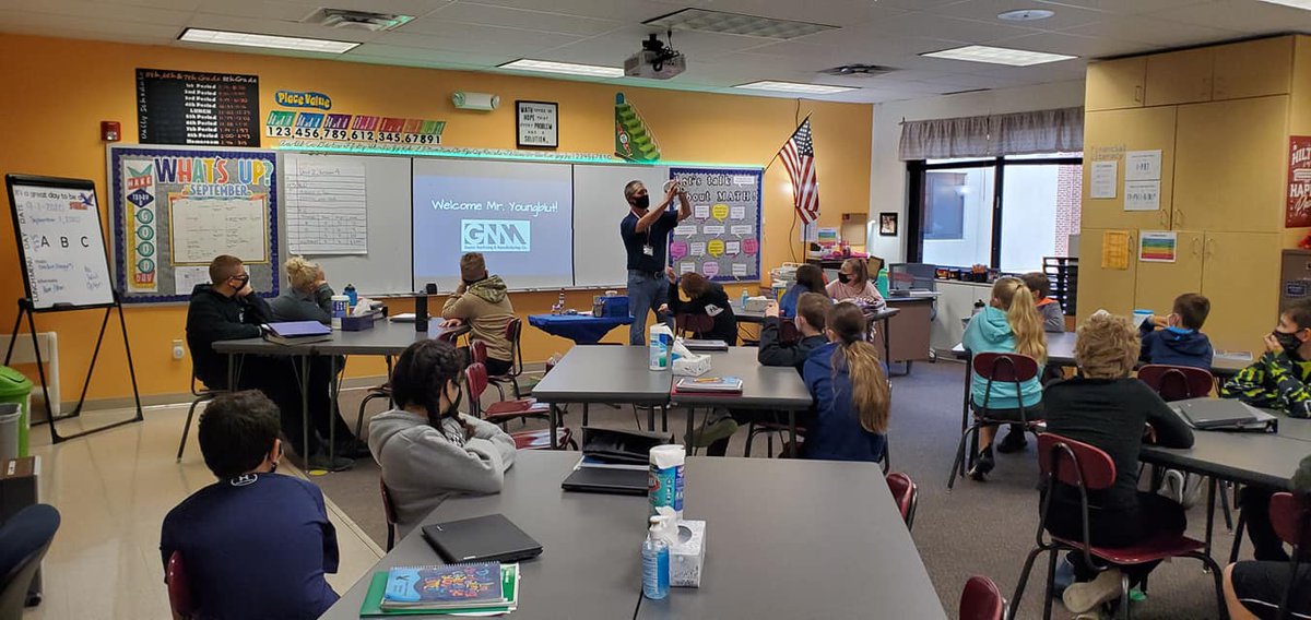 We're so happy to be back in classrooms sharing information about Advanced Manufacturing! #advancedmanufacturing #manufacturing