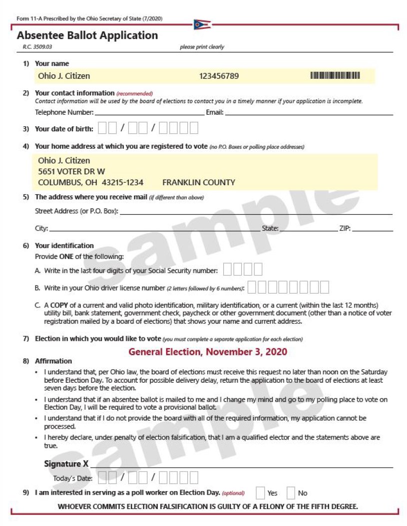 lakecountyboe's tweet photo. BREAKING: Ohio Secretary of State Frank LaRose is reporting that the official absentee ballot applications are arriving ahead of schedule. Be on the lookout for your application starting as early as today! 👀 #VoteOhio #LakeCounty #Elections2020  

 @SecLaRoseComms @FrankLaRose https://t.co/Af7R8IYmnj