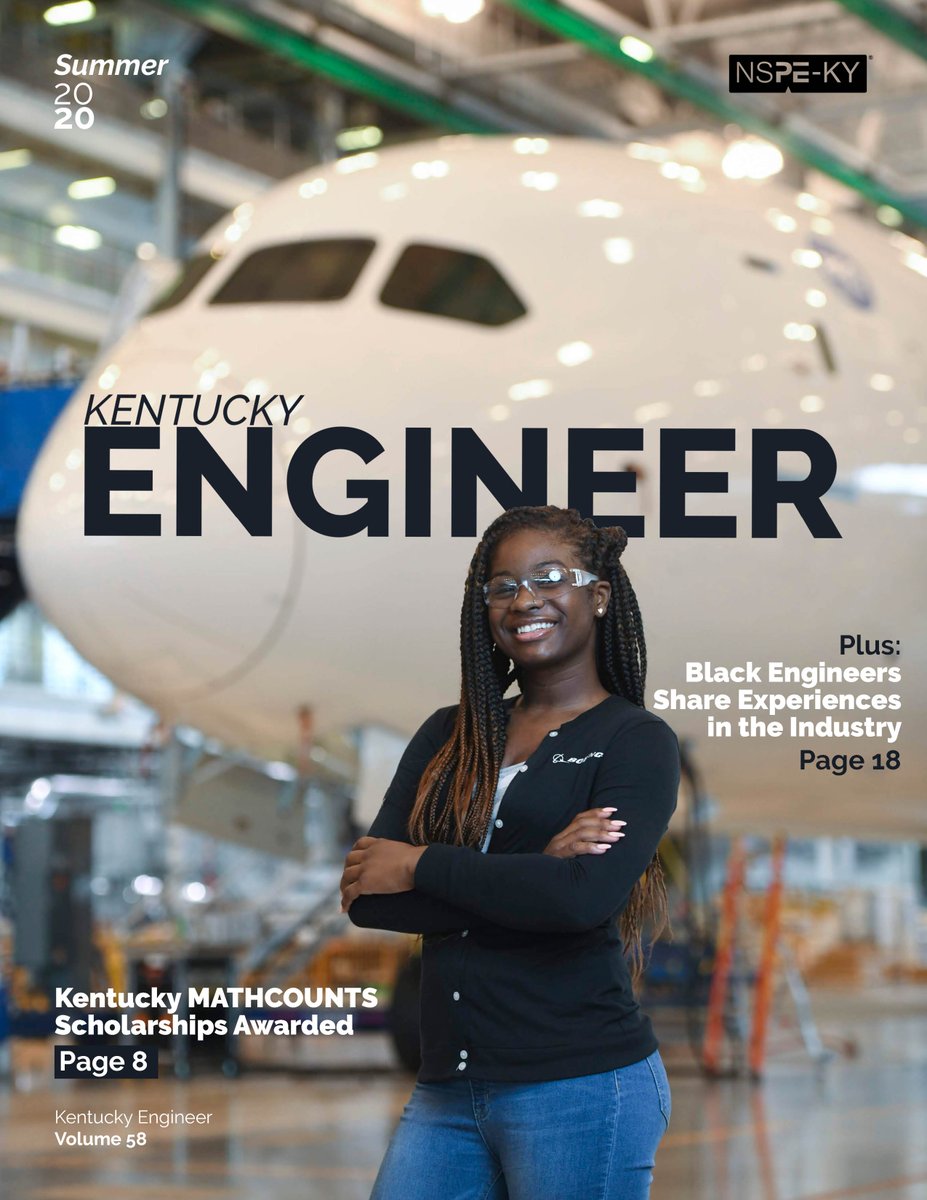 kyengineers's tweet photo. KENTUCKY ENGINEER, Summer 2020 edition is here! https://t.co/IqtuoQQkgZ

Check out our feature article, a word from your new NSPE-KY President and Executive Director, our 2020 MATHCOUNTS participants, and the recipient of the George M Binder college scholarship.. and more! https://t.co/CqS5i0PRAX