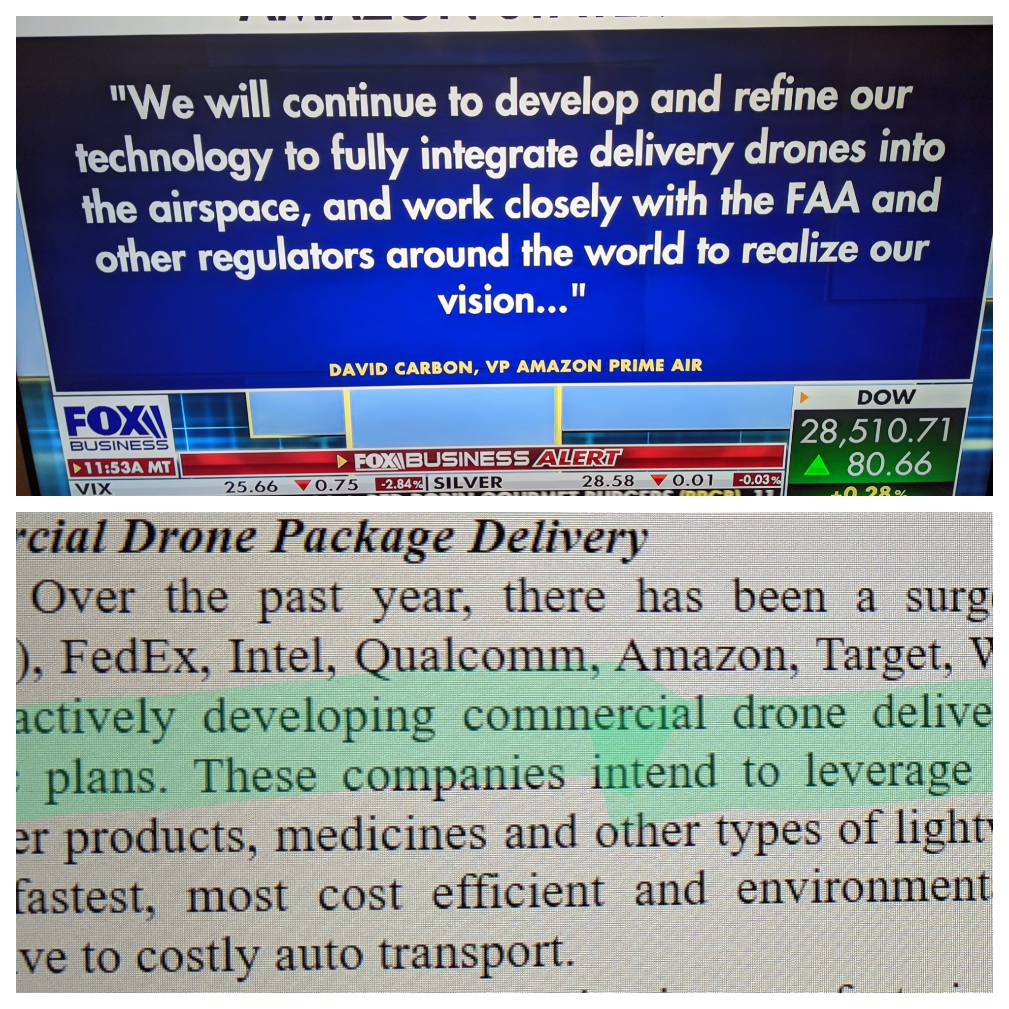 Jj On Twitter Uavs Amazon Statement Kind Of Looks Like Some Of The Pr Wording In Uavs Filings