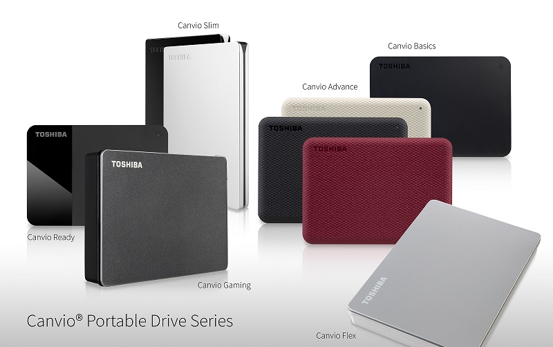 Toshiba's New Canvio® Portable Storage Lineup with New Applications and Designs:  Added Canvio Flex and Canvio Gaming models along with new colors and textures.  ow.ly/DXBX50Bf6jq

#toshibastorage #Canvio #portabledrive #externaldrive #gaming #storage