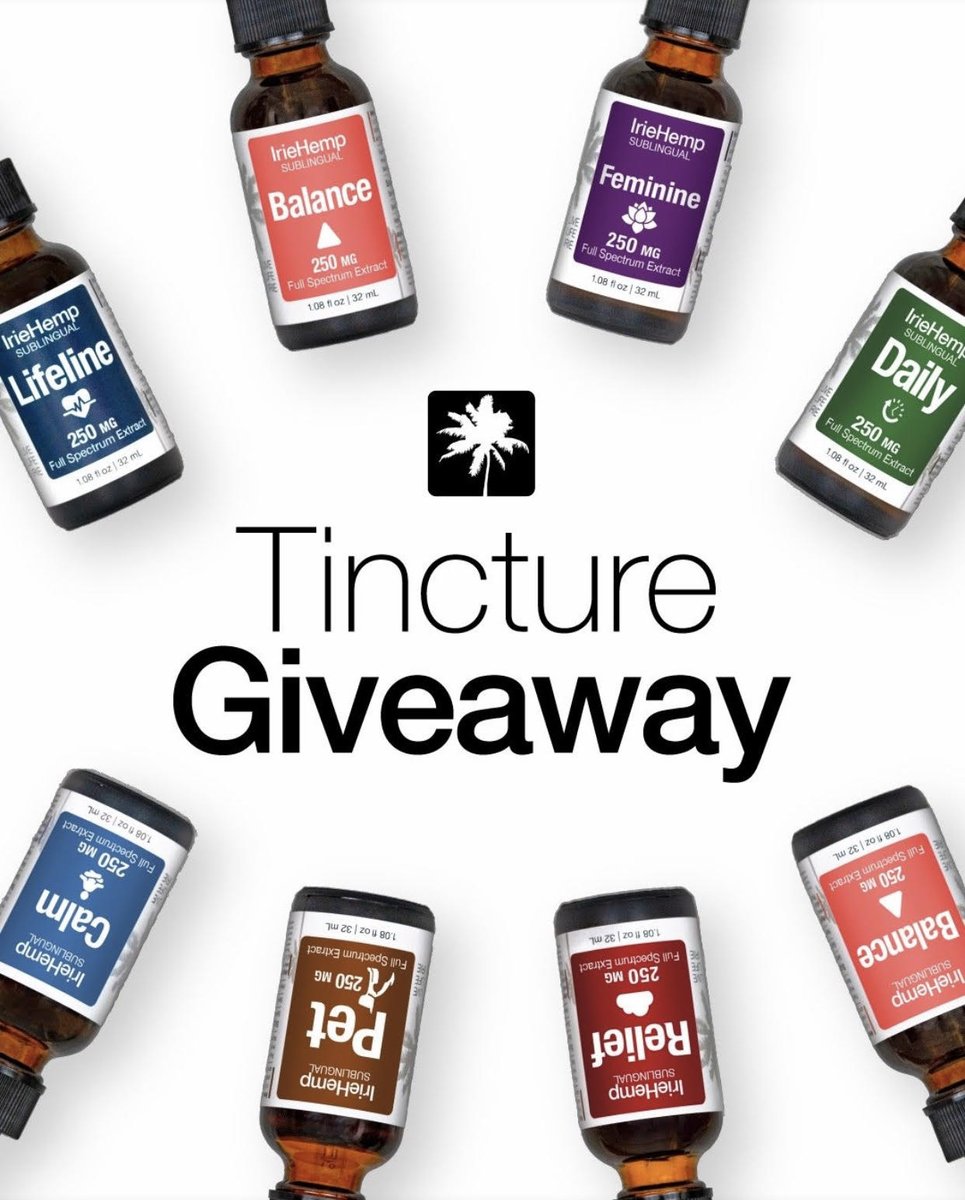 iriecbd's tweet image. Our first ever giveaway!

We’re giving away a free tincture to you and a friend! How do you win? Head over to our instagram for the details. We’ll pick 10 lucky winners.

Giveaway ends Friday at Midnight! 🌱 #LiveLifeIrie