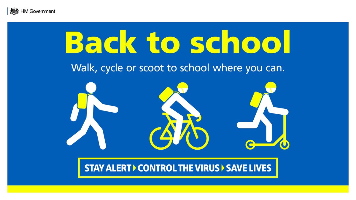 educationgovuk's tweet image. Encourage your kids to get #BackToSchoolSafely by cycling, walking or scooting where possible.