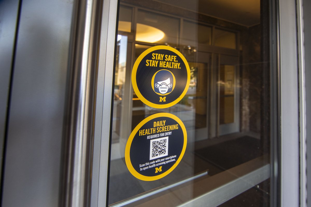 Remember to complete the daily U-M health screening if you plan on entering campus buildings: myumi.ch/88N2G