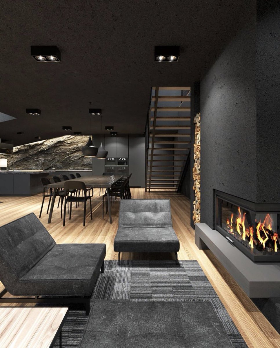 INTERIORPORN1's tweet photo. This sunken living room is BEAUTIFUL 😳 https://t.co/AhOUMIQ4kV