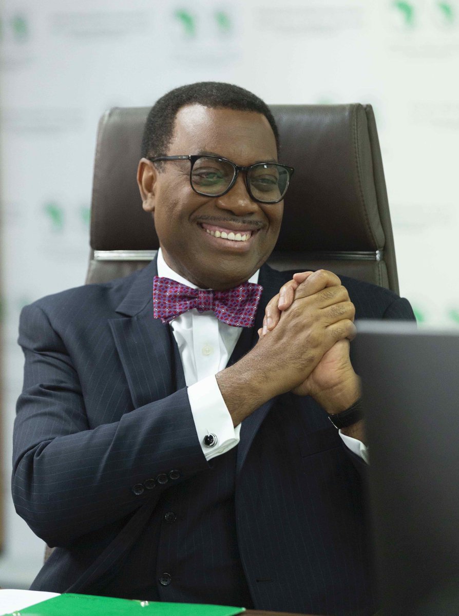 Today, I was sworn in for my second 5-year term as President of the African Development Bank. I just wanted to say a VERY BIG “Thank you” to all of you for your extraordinary support, prayers and good wishes. May God bless each and everyone of you!🙏🏾💕