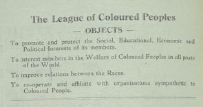 The League’s undertaking was to bring together the various British communities of colour to contest the Colour Bar, a series of policies and informal practices used to prevent black people in Britain from working on railways, buses and other industrial roles.