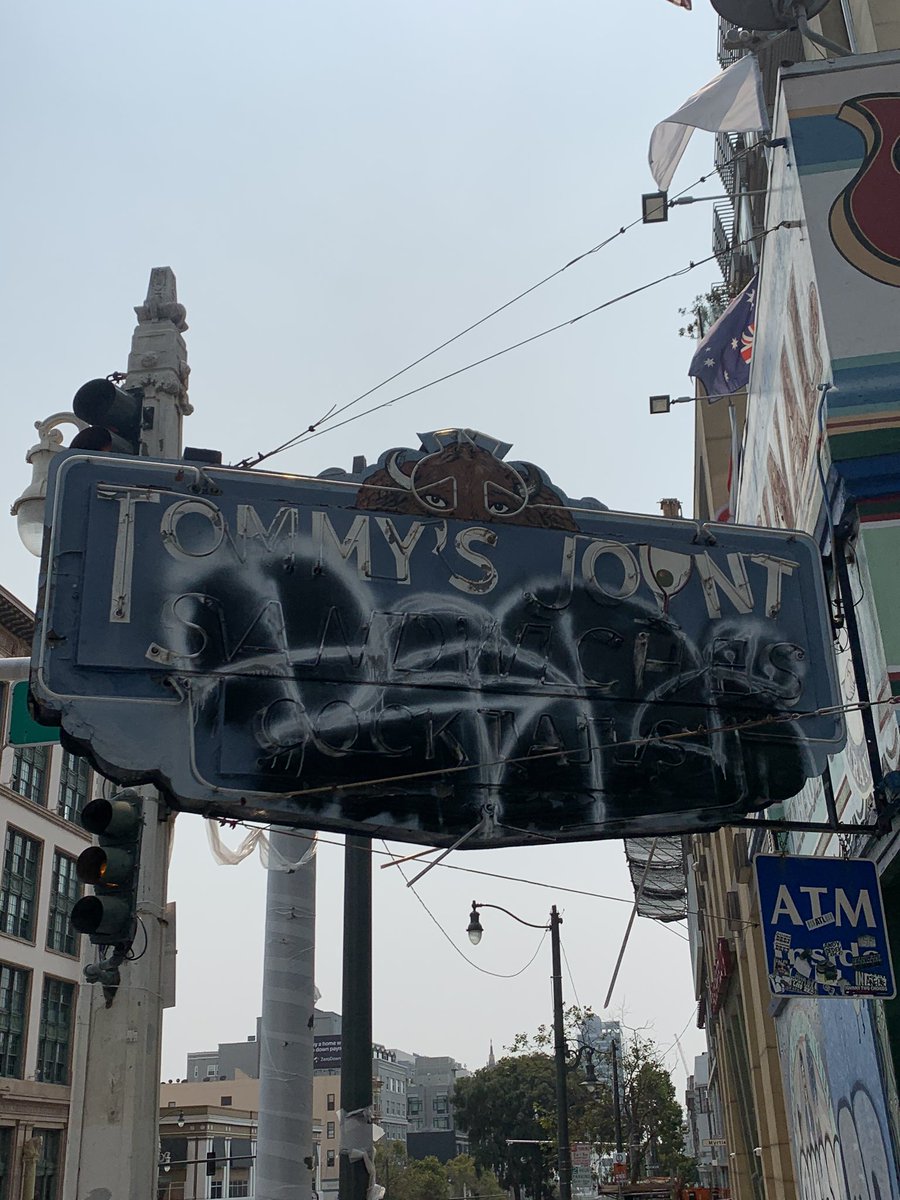 Whoever did this over the Tommy’s Joynt sign is TOY ! Respect our Frisco institutions 😤