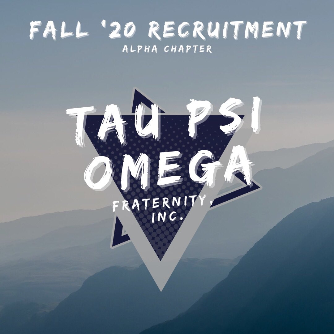 ASUTauPsi's tweet photo. Interested in joining a brotherhood 4 life? The Alpha chapter is excited to invite you to our 2020 virtual recruitment events. Come check out what our brotherhood has to offer and how you can become a gentleman of Tau Psi Omega Fraternity, Inc. *links will be posted in our bio* https://t.co/6idzvXcaLr