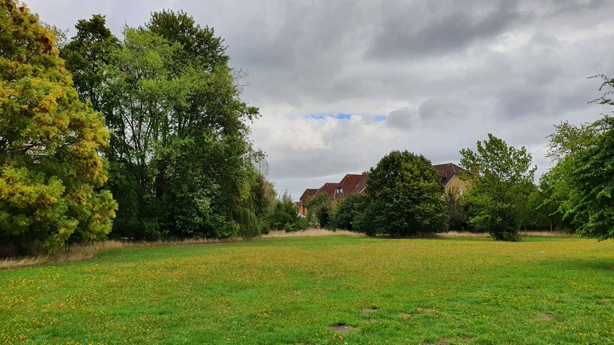 Clouds gather over Malden Green, common land chipped away over time. In 1844 a Cheam tea-dealer tried to enclose 1/4 acre; a butcher had his hut removed in 1925 and Barrett Homes successfully got a chunk for their executive housing https://hidden-london.com/gazetteer/malden-green/Map from  @natlibscotmaps