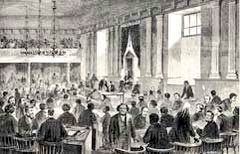 "Delegates to the Constitutional Convention of 1868-69 were elected by all male citizens over the age of 21, African Americans included." https://www.tsl.texas.gov/exhibits/forever/freedom/page6.html