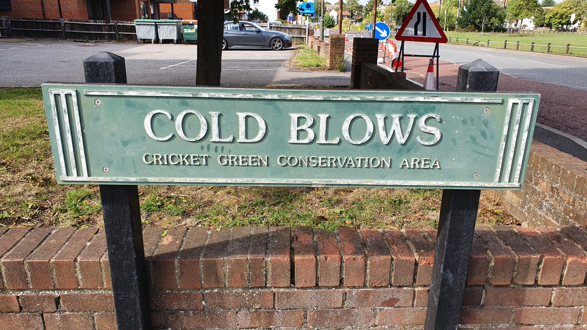 Finally down "Cold Blows" a long footpath to Mitcham Common