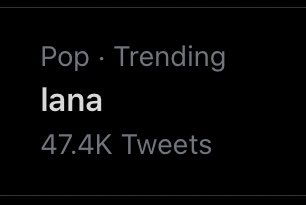 pinknfr's tweet photo. lana is trending! WE DID IT #COTCCiscoming #LanaIsComing https://t.co/uL6XbwdNUj