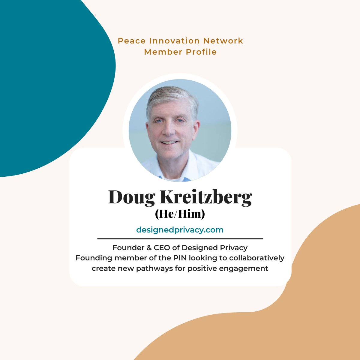 peaceinnovation's tweet photo. Learn more about Doug, his #PIN bootcamp goals and his work on our website 👉 https://t.co/nWb5iJ3iwm
#peaceinnovation #network #collaboration #connection #positiveengagement #positiveinteraction #brightminds #entrepreneurs #innovators #betterbusiness #changetheworld https://t.co/Z694asnj9a