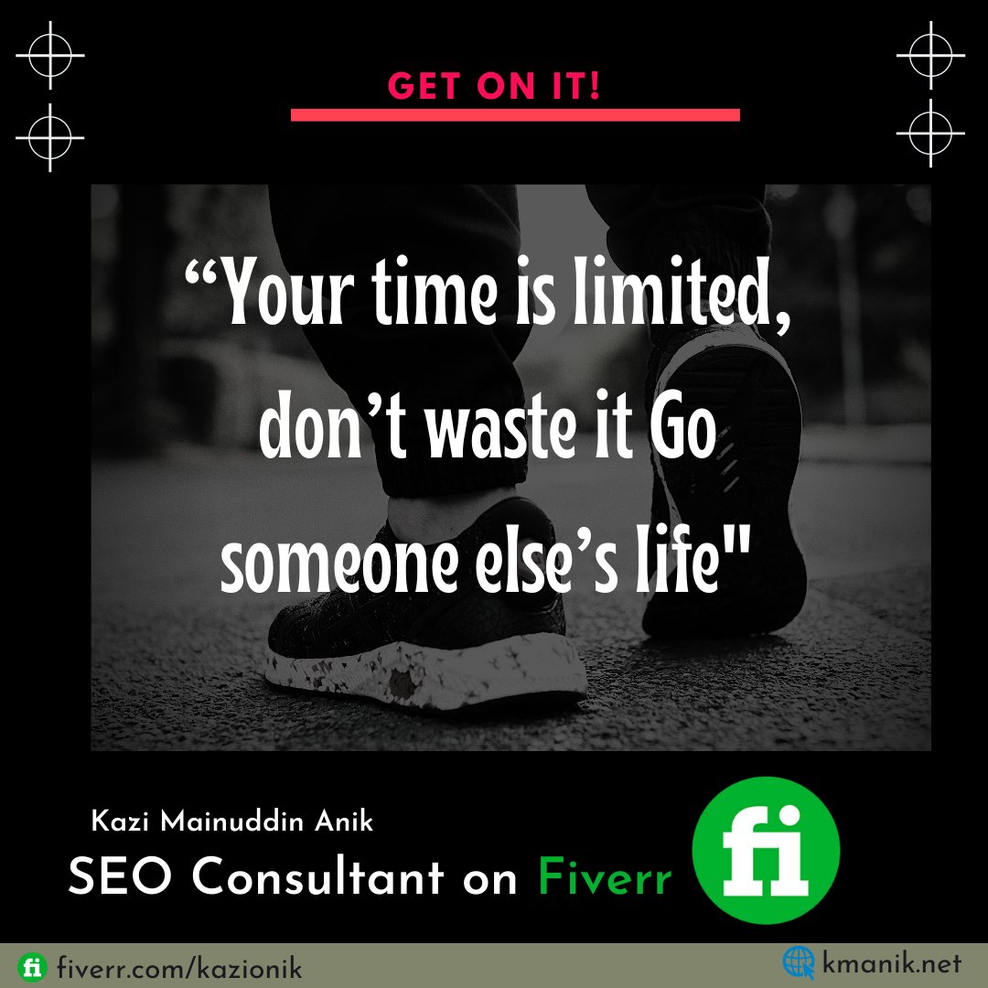 km_anik's tweet photo. Your time is limited, don’t waste it Go someone else’s life
Find Services Based On Your Budget And Deadline.
Visit Now- https://t.co/IANlJEFfsz
#seo #offpageseo #onpageseo #speedoptimization #wordpressspeedoptimization #wordpresswebsite #websitespeedup #speedup #fiverr #upwor https://t.co/3CsfloAHDt