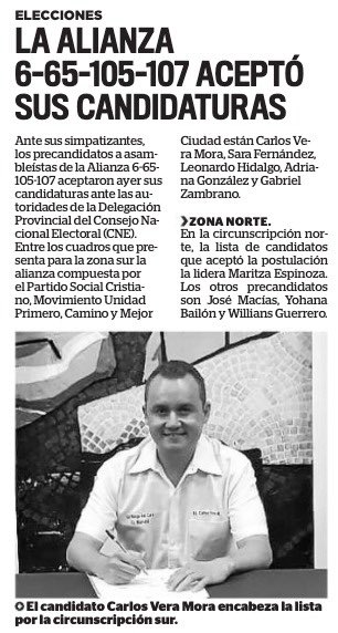 CarlosVeraMor1's tweet photo. #Manabí será la provincia que anhelamos los Manabitas, tenemos todo para ser grande, juntos alcanzaremos la victoria. 
#PorTiManabí 
#NuestroFuturoDependeDeTi https://t.co/FPt3kGkaJt