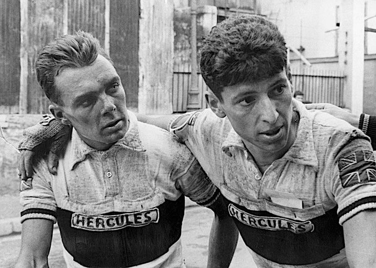TdF 1955 - Brian Robinson and Freddie Krebs