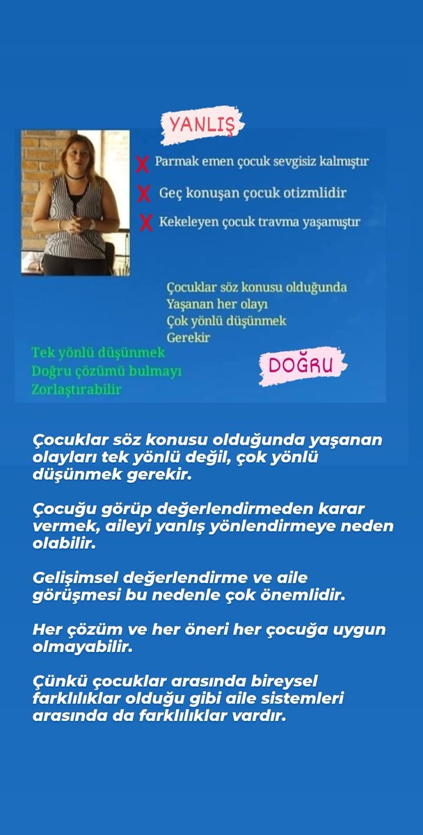 annebabadanisma's tweet photo. Çocuk Gelişimi söz konusu olduğunda 
Doğrular ve Yanlışlar https://t.co/c8f1xWLdai