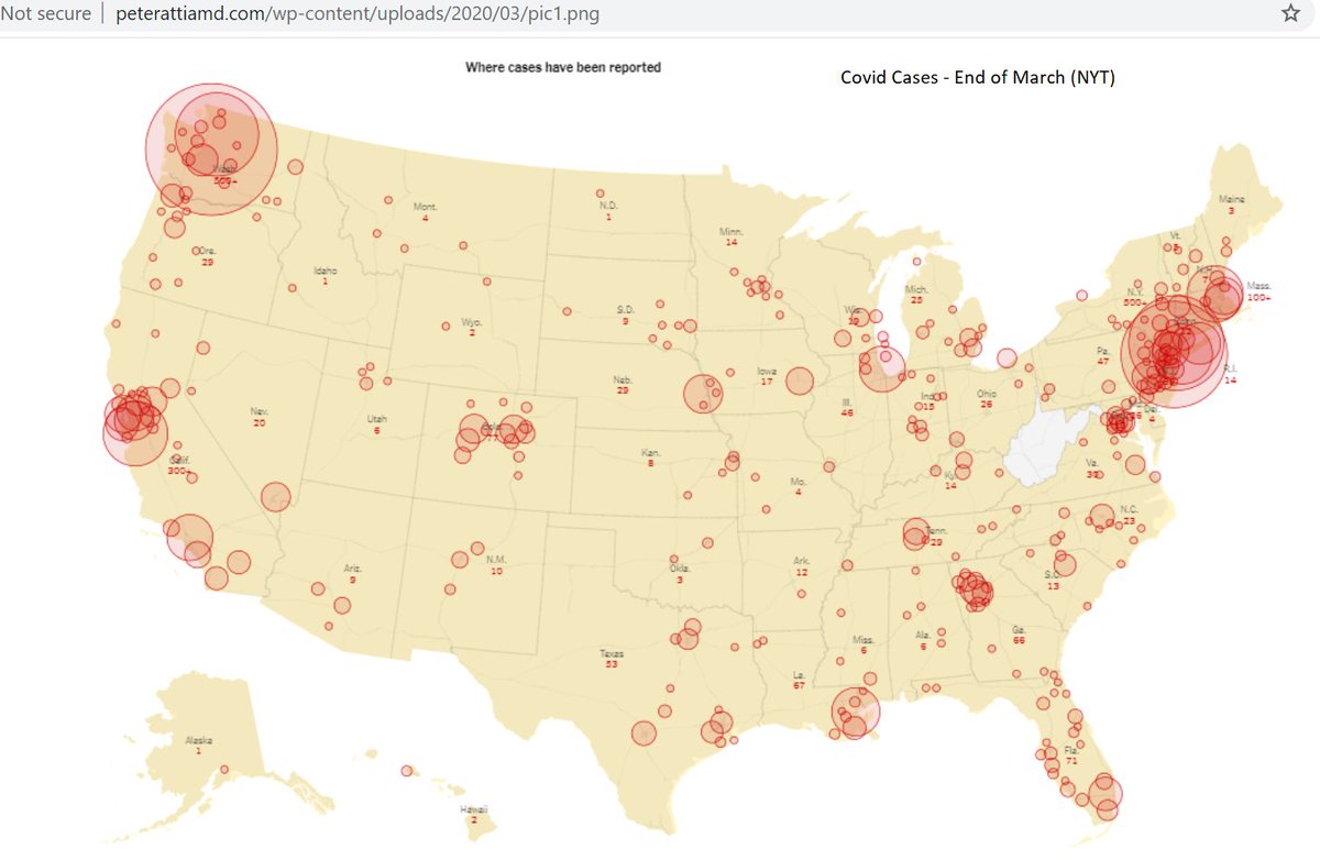 12/Could 2019 Novel Coronavirus have been intentionally released?*from book: “The Law of Emergencies” (pic)- Covid U.S. case map - end of March- Top 50 U.S. airports