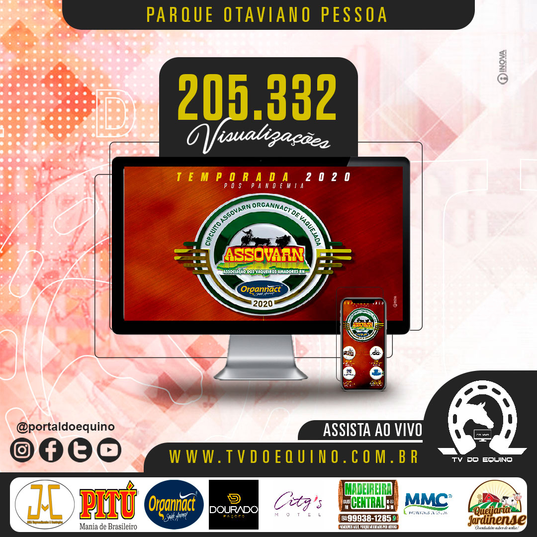 portaldoequino's tweet image. Tv Do Equino informa os acessos recebidos durante a transmissão da abertura da Assovarn 2020.

@oficialotavianopessoa
@assovarn
#ParqueOtavianoPessoa
#Assovarn
#VaquejadaDeMacaiba
#TransmissaoAoVivo
#TransmissaoDeVaquejada
#VaquejadaAoVivo
#VaquejadaNaTela
#PortalDoEquino