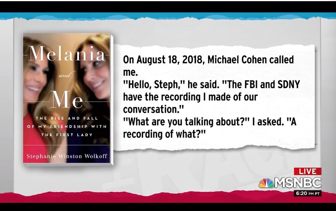 Never mind, maybe this book is interesting because of what it reveals about the inaugural committee scandal. The fact that Michael Cohen appears in it as a semi-good guy, makes it more intersting for me.  #Maddow