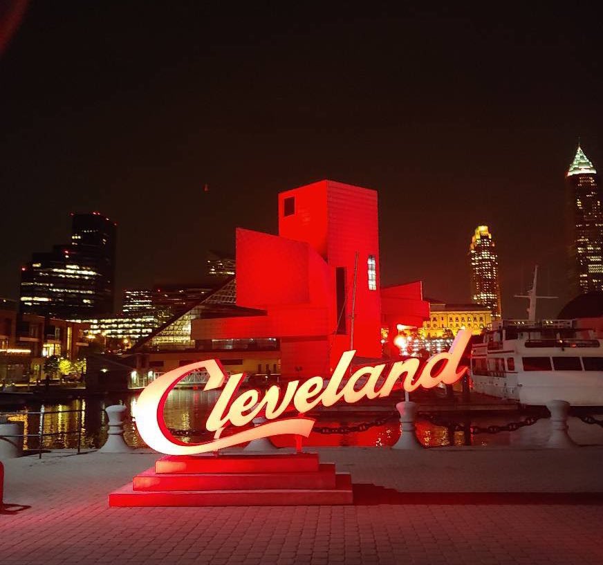 The <a href="/rockhall/">Rock & Roll Hall of Fame</a> lit Red tonight to join with 2,500 other live event venues to raise awareness of #RedAlertRESTART our live event sector is in tough shape.Workers and companies have not worked since March. This industry employs 12 million of our friends and neighbors. #WeMakeEvents