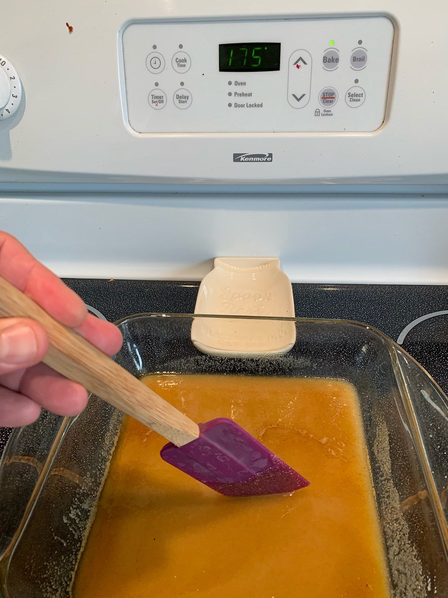 8: mix well 9: put in oven (leave it open a crack to allow alcohol fumes to escape oven vent on at all times!)10: check every 15 mins. This is where I am in the process I’ll add more as I finish.