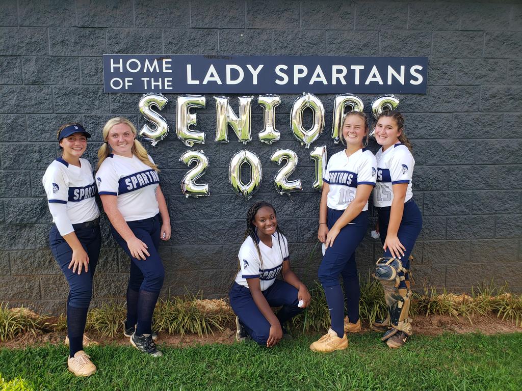 DrHathcock's tweet photo. Senior Night in Sparta! So proud of these ladies!!! Once a Spartan, Always a Spartan!  #todayinsparta @wag_coach @WH_Spartans https://t.co/0wHqKNEUZ2