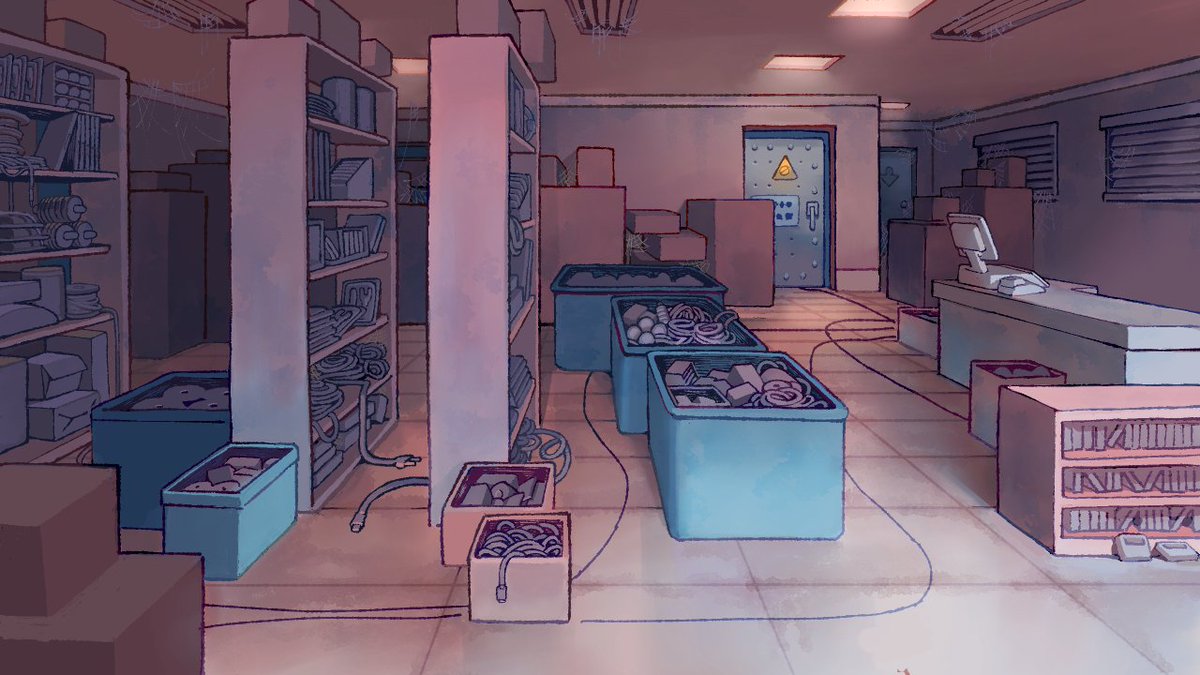 ikiruse's tweet photo. some of the backgrounds i painted for episode 1 of spare parts by @sopycrystals !! https://t.co/7Up63hWlkL it's coming out sept. 4, this friday!! https://t.co/q0Rbh6pCzs