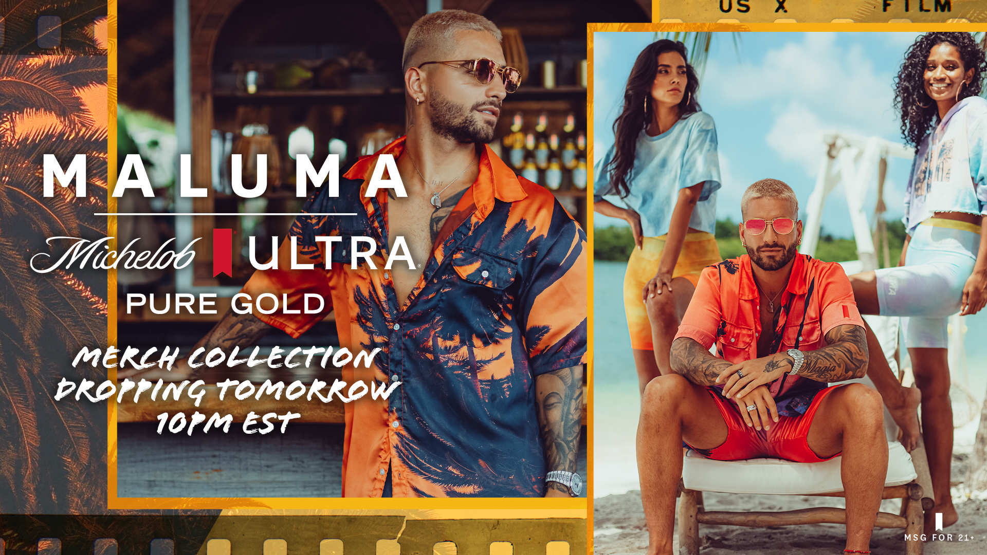 HOMBRE1  Maluma Joins Michelob ULTRA In New Apparel Collab