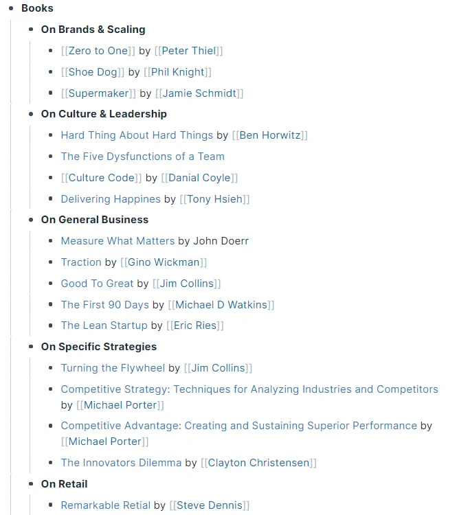 DTC Brain Reading List
