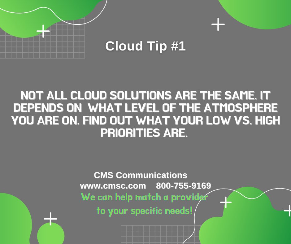 CMS_STL's tweet photo. #Cloud tips &amp; #UCaaS info. Need a new #Communications system? We'll help pair you with the best fit! https://t.co/hOFRN9sf3Q https://t.co/a32JQ0xvxg