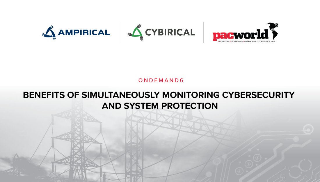 Ampirical's tweet image. We are thrilled to be an on-demand presenter at this year's @PACWMagazine Americas Conference 2020! If you're a participant, make sure to check out our presentation, "Benefits of Simultaneously Monitoring #Cybersecurity and #SystemProtection." pacworld.vfairs.com #pacwac20