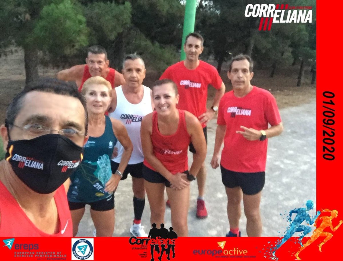 CORRELIANA's tweet photo. Nada mejor que empezar el mes de septiembre cargados de energía y motivación con un entrenamiento #CorrEliana de velocidad con series de 300 y 200m.🏃♀️🏃♂️🏃♀️💪💪
#Ereps #summertimecorreliana #LETSBEACTIVE #Motívate #Supérate https://t.co/cmnJWrmS4c