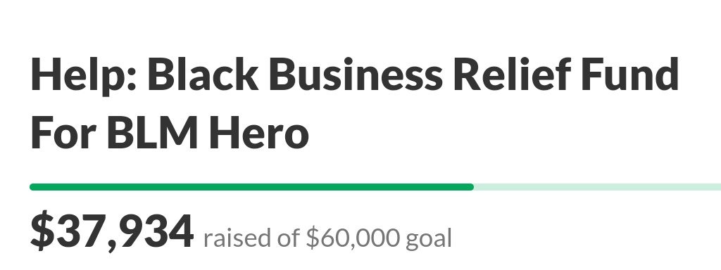 Please consider sharing our campaign. All donations greatly appreciated.  #COVIDSmallBusinessCrisis  #SupportBlackBusinesses  https://www.gofundme.com/f/help-small-business-relief-fund-for-blm-hero