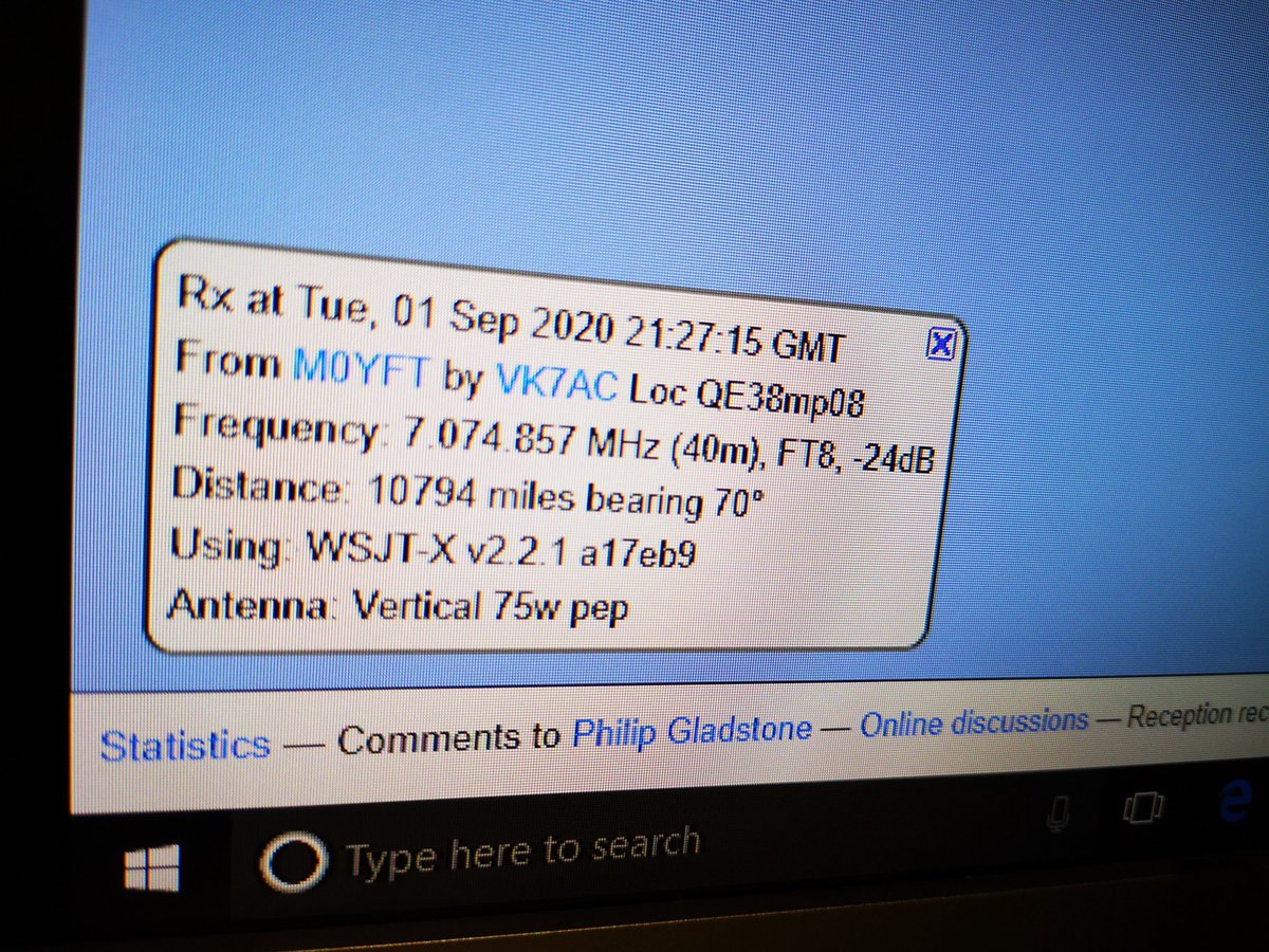 Tony M0YFT (@m0yft) on Twitter photo At least I know my antenna is working, he has been worked before and confirmed. <a href="/m0cvo/">Nigel Booth</a> your HW-42HP is working well tonight under these poorer conditions. At least I know my antenna is working, he has been worked before and confirmed. <a href="/m0cvo/">Nigel Booth</a> your HW-42HP is working well tonight under these poorer conditions.