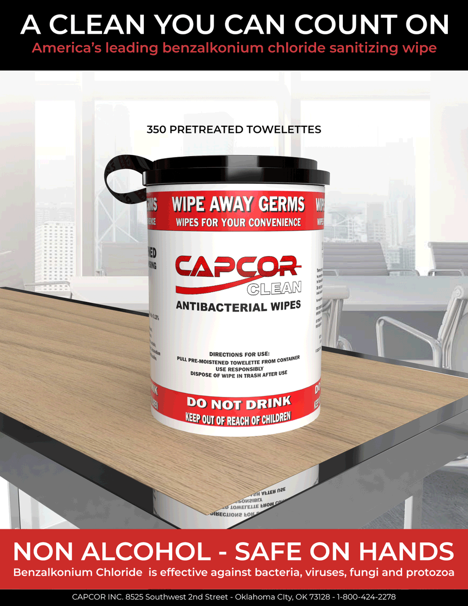 PartsCarts's tweet photo. Wipe out germs with our CAPCOR Clean antimicrobial wipes. Great for schools, gyms clinics and more! Contact us to order. 1-800-424-2278 #antibacterial #disinfect https://t.co/W61cZ2G93Q
