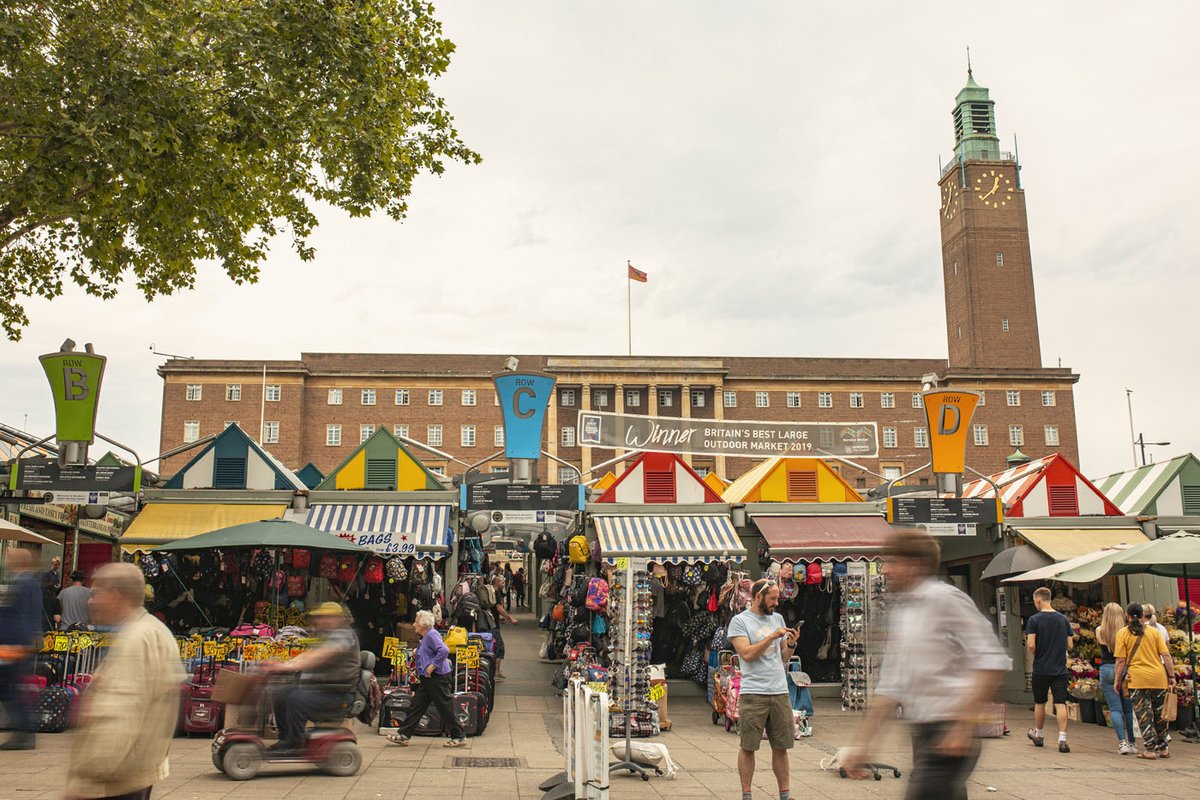 Starting with the original  #PlasticFree shopping experience for over 900 years - it's  @norwich_market With CJ's Fruit and Veg, Birchley's Loose Leaf Tea, City Fish, Herbs & Spices, Pickering's of Norwich, The Cheeseman and many moreJust remember to take your containers along!