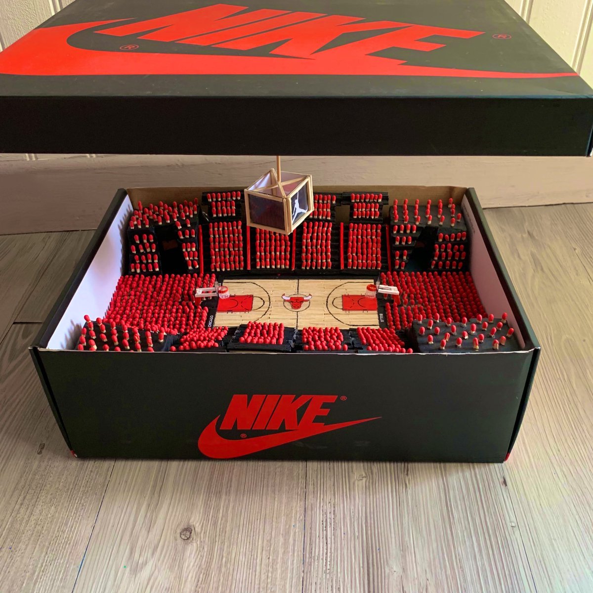 nicekicks's tweet image. “Jordan shoots and he scores! He is on fire right now!” 🔥🔥🔥

*The crowd erupts... into flames*