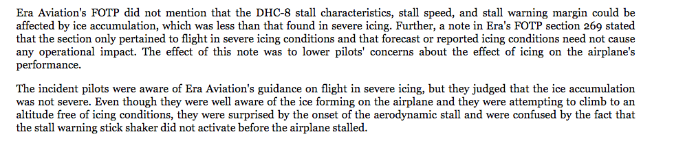 The NTSB also had issues with the company’s stall training in the aircraft. /12