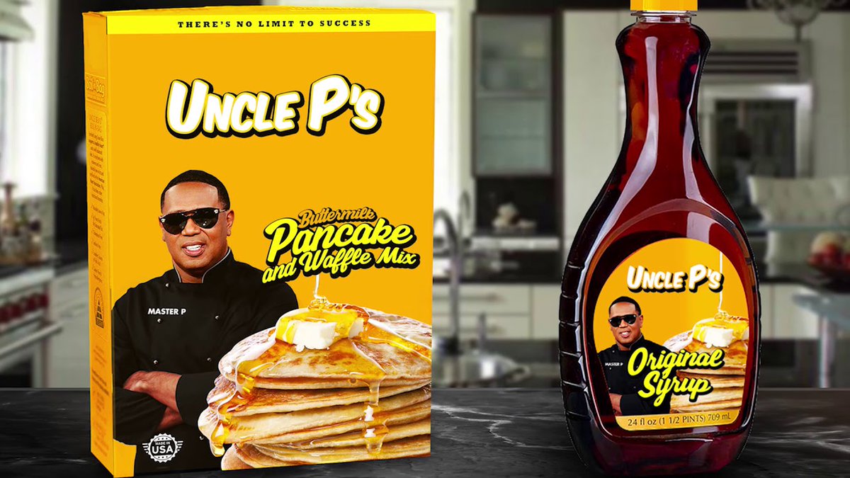 okayplayer's tweet photo. Master P (@MasterPMiller) has launched a pancake and syrup Brand to replace Aunt Jemima and Uncle Ben. https://t.co/PzZFQDAj9W https://t.co/MUe2UHgXda
