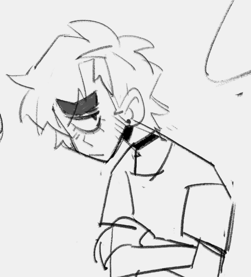 unrelated doodles from last night that work well together