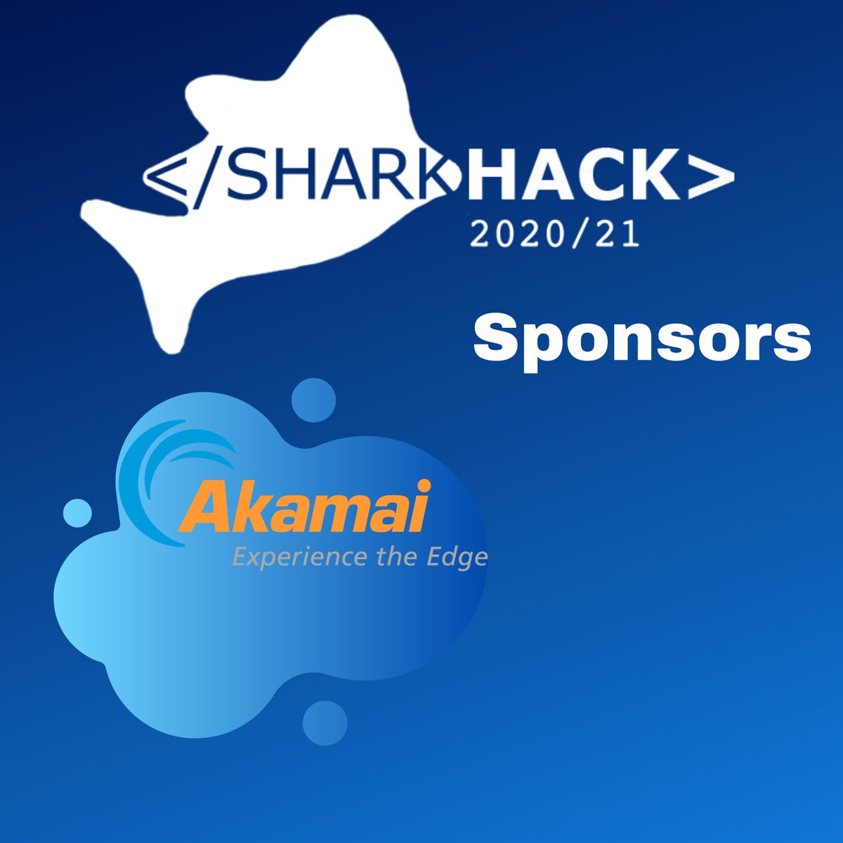 SU_SharkHack's tweet photo. Thank you to @Akamai for being a Bite Sponsor and making our first virtual hackathon possible! Also thank you for keeping threats away as many of us WFH or attend remote classes! #SharkHackMiniHack #Hackathon https://t.co/iybTh1nJRS
