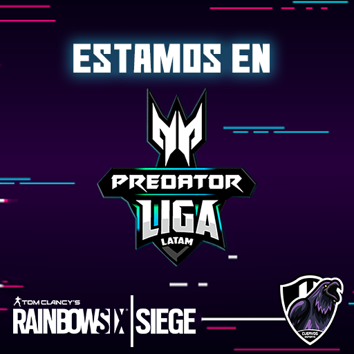 EsportsCuervos's tweet photo. Como primer Torneo Nos lanzamos a #LigaPredator Liga Predator Vamos a darle. #RainbowSixSiege https://t.co/ihNLyNkagO