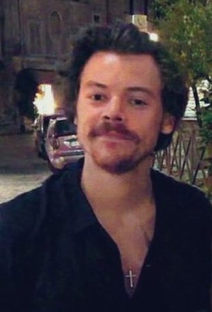 Things I'm grateful for: harry styles deciding to grow out a whole moustache