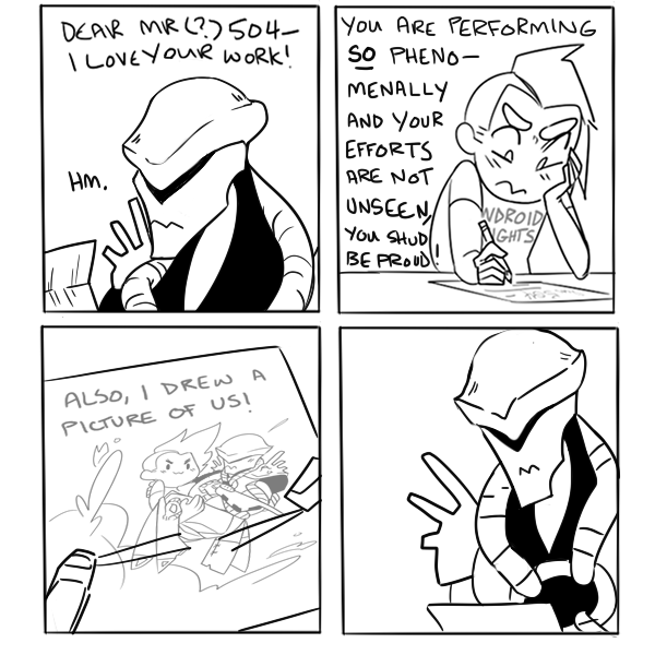 fruitytrollroll's tweet photo. HEY EVERYONE GO READ THIS ONESHOT COMIC!!! in typical form i've fallen in love with the side character bad guy and i just. please read it i need to talk to someone about this. #simonkeyborg #androidrights https://t.co/gM7tkOGDE8