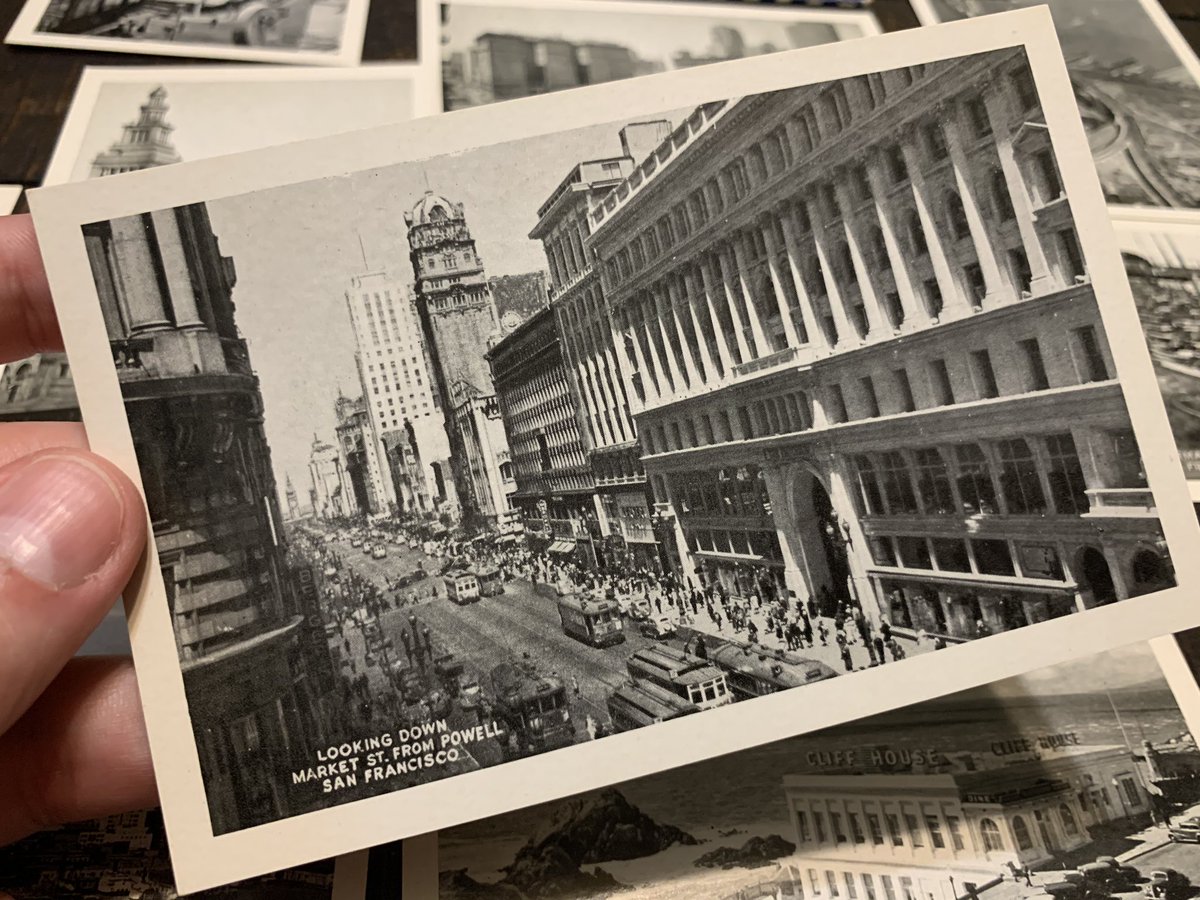 10 postcards of San Francisco. These are pretty cool. No idea how old they are, but look fairly old. I’m guessing photos are from the ‘40s.  #GrandpaTimeCapsule